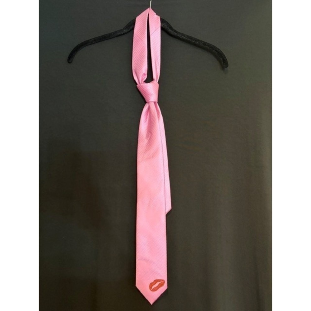 Men's Pink Lip Logo GoTie Professional Tie OS